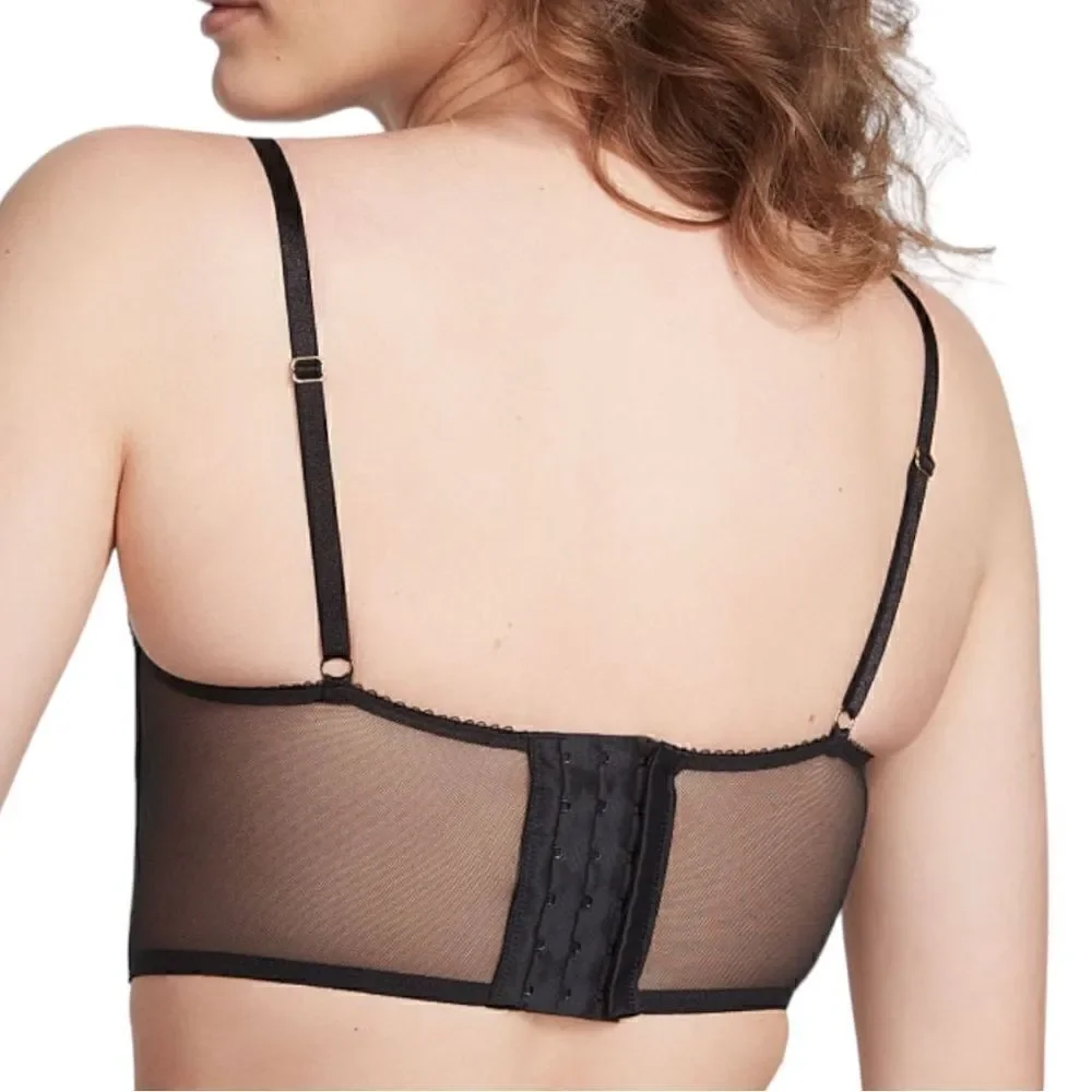 Victoria’s Secret VERY SEXY Shine Strap Lace Push-Up Corset Top in the Size 38D